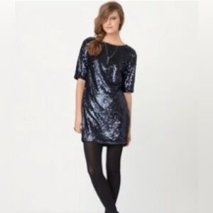 Rachel Rachel Roy Liza Blue Sequin Dress Size 6